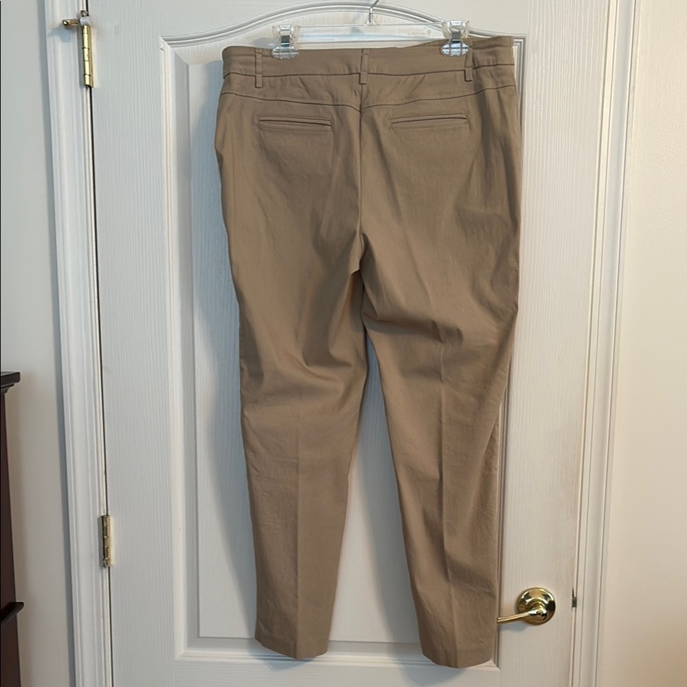 Style & Co Classic Tan Trousers 12 - Picture 5 of 6